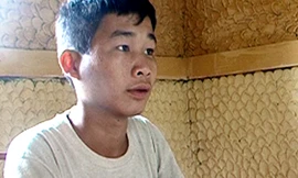 Đối tượng Lành Văn Điệp tại cơ quan điều tra