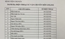 30 số điện thoại bác sĩ Bệnh viện Chợ Rẫy tư vấn sức khỏe miễn phí