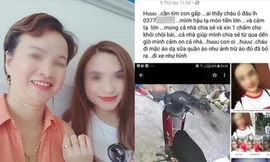 Nạn nhân cùng mẹ Trần Thị Hiền