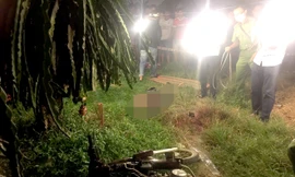 Cơ quan chức năng khám nghiệm hiện trường vụ án