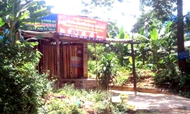 Ngôi nhà của gia đình đối tượng Nguyễn Văn Hùng nơi xảy ra sự việc