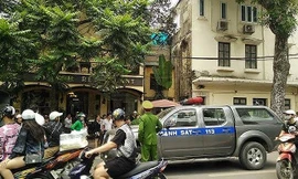 Cảnh sát có mặt tại nơi nghi xảy ra vụ việc