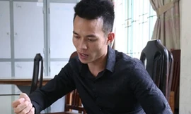 Trần Văn Trường khi bị bắt giữ