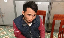 Xeo Phò Sơn tại cơ quan công an. Ảnh: Công an cung cấp