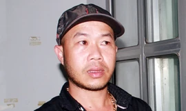 Lâm khi bị cảnh sát Ninh Thuận bắt