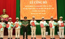 Hơn 30 lãnh đạo cấp phòng, đội của Công an tỉnh Bình Thuận nghỉ hưu trước tuổi