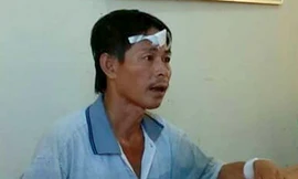 Trần Đức Lân tại cơ quan điều tra. Ảnh: Công an cung cấp