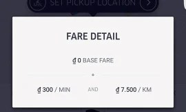 Giá cước Uberx đã tăng 50% cho mỗi km so với trước tại Hà Nội