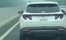 Nam tài xế lấy băng dính sửa biển số ô tô thành 666.68 vì thích 'lộc phát'