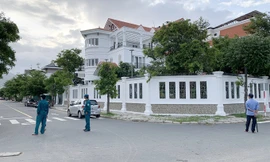 Căn nhà ông Trường bị phong tỏa chiều 1/11