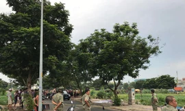 Khu vực nơi người dân phát hiện nạn nhân tử vong