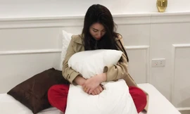 Đối tượng Lý Thị Thảo thời điểm bị bắt quả tang bán dâm trong khách sạn tại thị trấn Tam Đảo, huyện Tam Đảo, Vĩnh Phúc