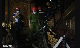 Hình ảnh bên trong quán karaoke cháy làm ít nhất 12 người thiệt mạng