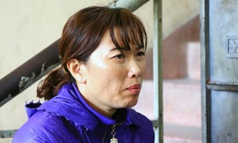 Bảo mẫu Linh tại trụ sở công an