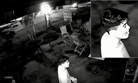 Hình ảnh một trong hai nghi can do camera an ninh ghi lại. Ảnh: Công an cung cấp