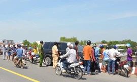 Hiện trường xảy ra vụ việc vào ngày 31/10 trên cầu BaSi. Ảnh: Công an Trà Vinh.