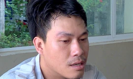 Nguyễn Văn Trường tại trụ sở công an