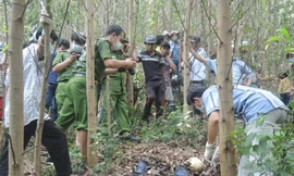 Thi thể phụ nữ mặt biến dạng nằm ở bìa rừng