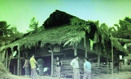 Căn nhà xảy ra vụ án. Ảnh: Công an cung cấp