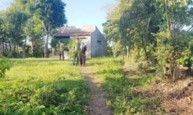 Con đường vào nhà bà Màu, nơi ông T. tử vong