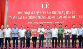 Ông Đỗ Thanh Bình làm Trưởng ban Chỉ đạo phòng chống tham nhũng tỉnh Kiên Giang