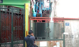 Dãy phòng trọ nơi xảy ra vụ việc