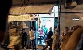 Cơ quan công an phong tỏa hiện trường vụ án