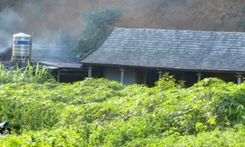 Vị trí nơi Ngô Thị N. gây án sát hại mẹ đẻ chiều ngày 23/7. Ảnh: Báo Lào Cai