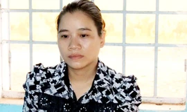 Huỳnh Nguyễn Quế Trâm - kế toán Ủy ban MTTQ Việt Nam tỉnh Bình Phước tại cơ quan điều tra