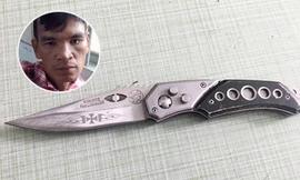 Thảo tại cơ quan điều tra và con dao bấm của tên cướp dùng gây án