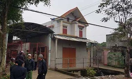 Căn nhà hai tầng nơi xảy ra án mạng