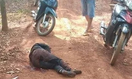 Hiện trường nơi nạn nhân bị đâm gục