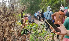 Tập bơi ở hầm khai thác đất 2 học sinh đuối nước thương tâm