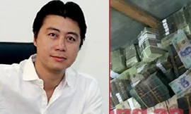 Phan Sào Nam và số tiền bị thu giữ