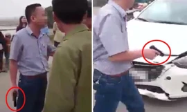 Nổ súng sau va chạm giao thông giữa đường Hà Nội