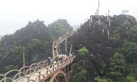 Công trình sai phạm xây dựng trên núi Cái Hạ Ảnh: M.Đ