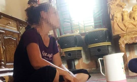 Bà Đinh Thị Vương (mẹ Nguyễn Thanh Tuân) tại quê nhà