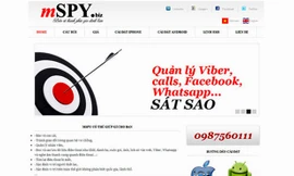 Trang web quảng cáo về khả năng theo dõi, định vị điện thoại