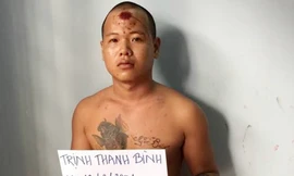 Bình tại cơ quan công an. Ảnh: Công an cung cấp.