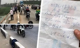 Để lại mảnh giấy nhắn chồng nuôi con rồi nhảy sông tự tử