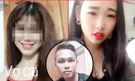 Thương tích của K. sau khi bị đánh. Ảnh cắt từ clip