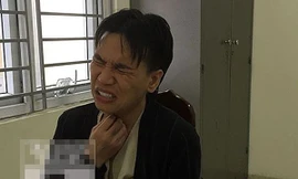 Châu Việt Cường tại cơ quan công an