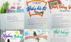 Cuốn vở văn ấn tượng của nữ sinh lớp 8 ở Sài Gòn