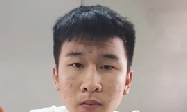 Đặng Văn Tân tại cơ quan công an - Ảnh: Công an cung cấp