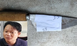 Sang cùng tang vật gây án