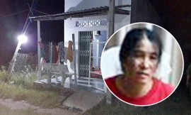 Hiện trường vụ án và nghi can Lê Thị Chanh khi bị bắt giữ