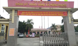 UBND xã Hồng Phong. Ảnh: Hữu Quân