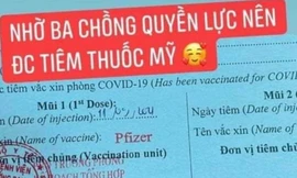 Cô gái khoe được tiêm vắc xin Pfizer 'nhờ ba chồng quyền lực' để 'loè' bạn bè