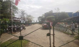 Đường vào hiện trường đã bị phong tỏa