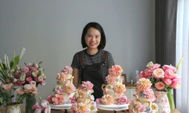 Bỏ việc văn phòng, người mẹ ở Hà Nội làm bánh hoa 10 triệu đồng gây tranh cãi